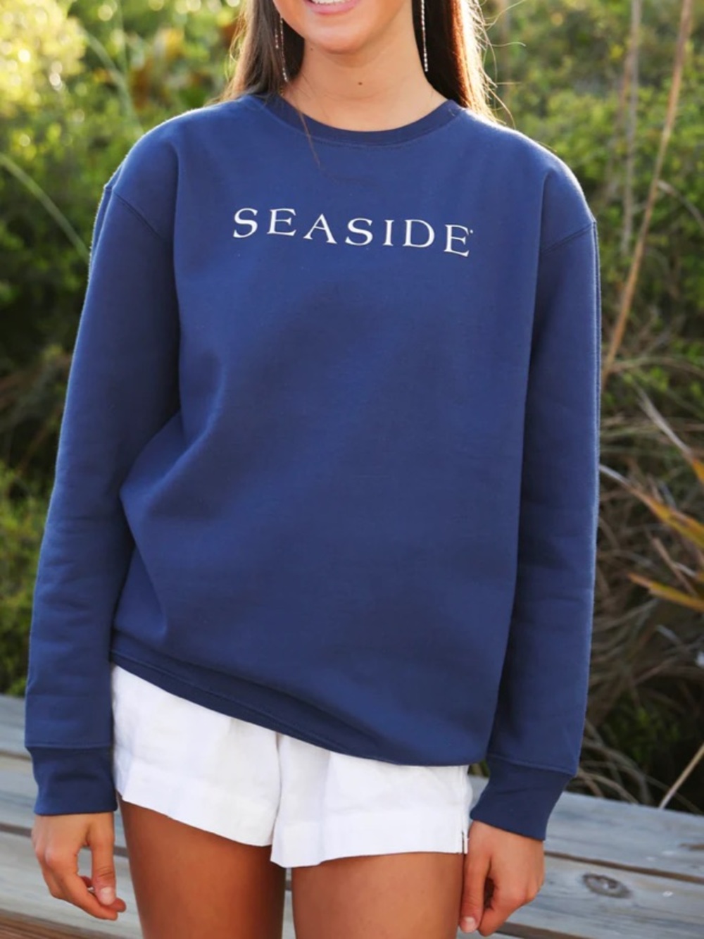 Navy Seaside Crew Neck